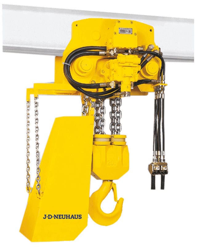 Hydraulic chain hoist J.D. Neuhaus heavyduty / for materials handling
