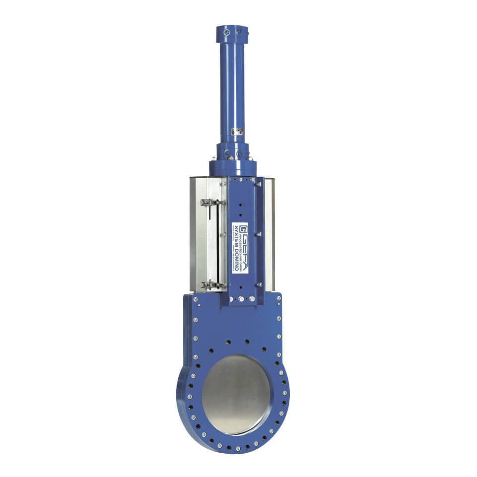 Knife gate valve AT 400 GEFA Processtechnik pneumatically
