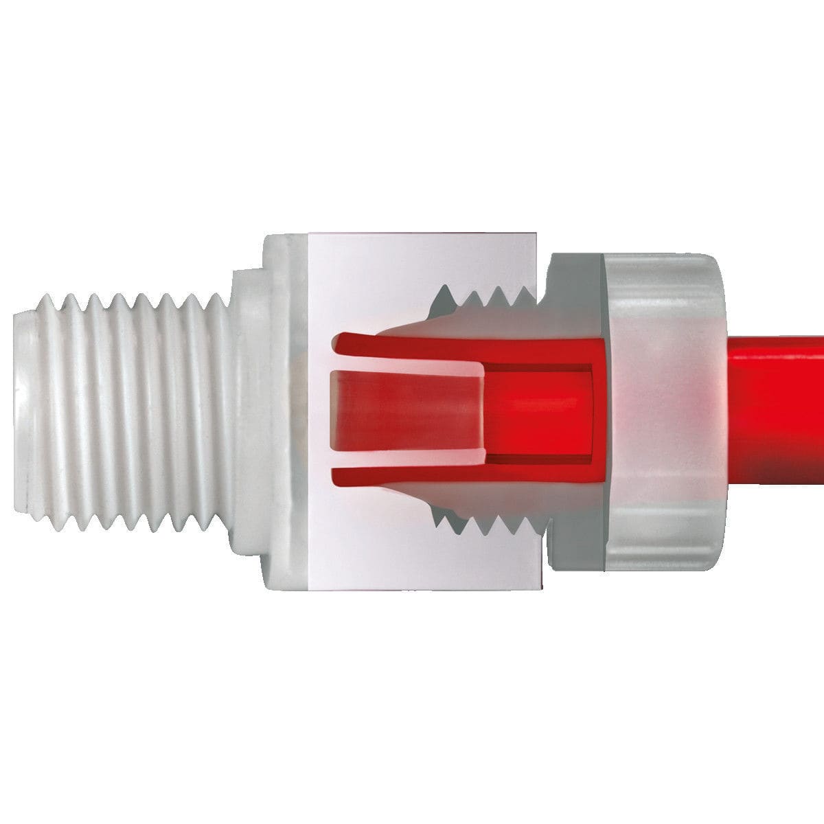 Chemical fitting 1+ EMTechnik GmbH for fuel / pneumatic / threaded