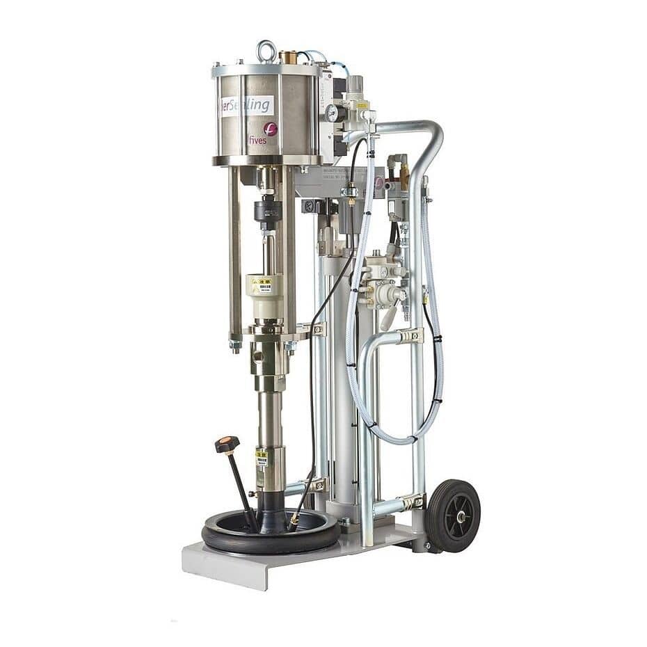 Adhesive pump BK series Fives SAS piston / mobile / for