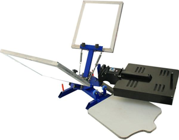 one colour screen printing press