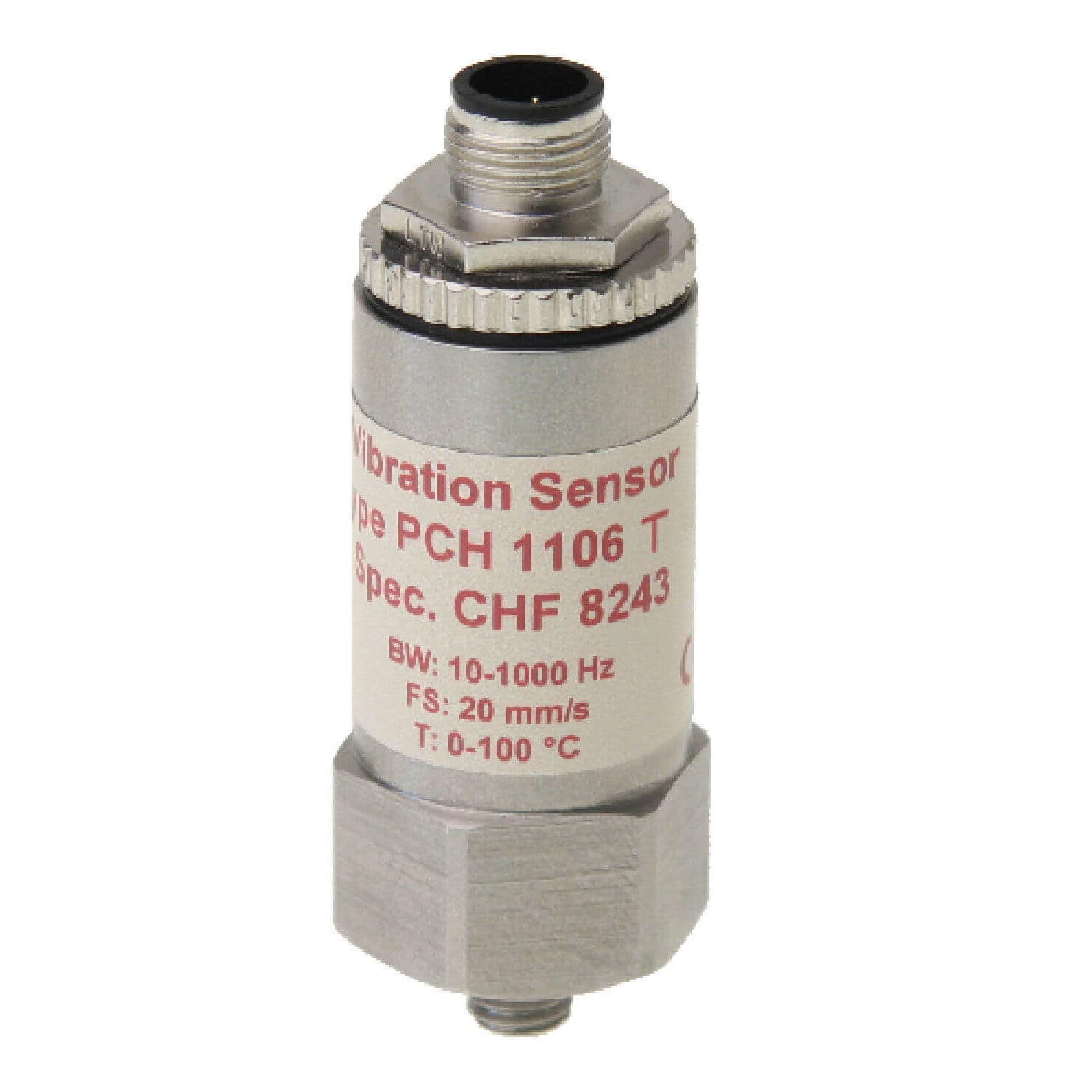 Electronic vibration sensor PCH 1106 T PCH Engineering A/S for machine monitoring / rotary
