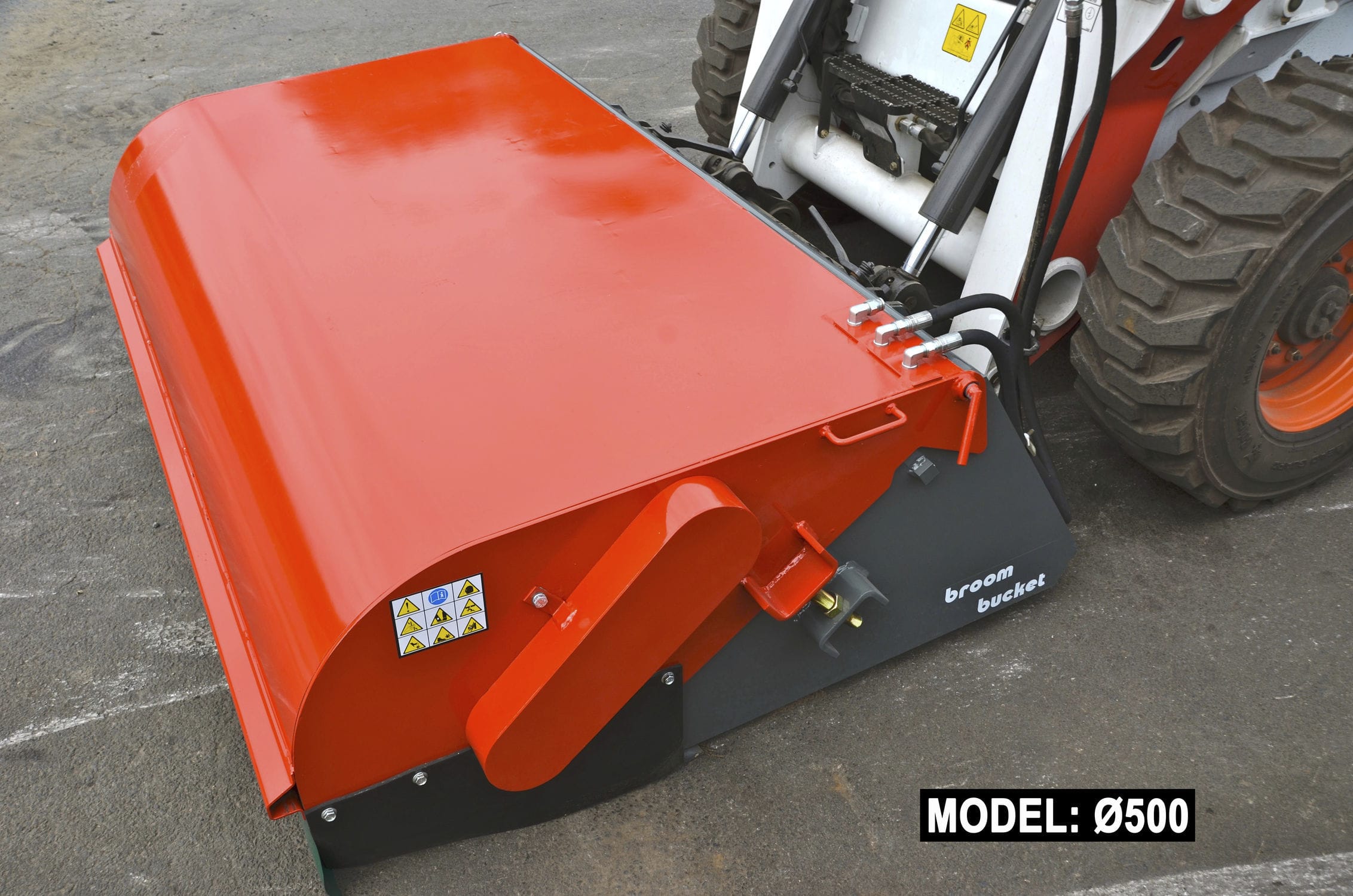 Skid steer loader sweeper 05.BBC series ATTEC N.V. motorless