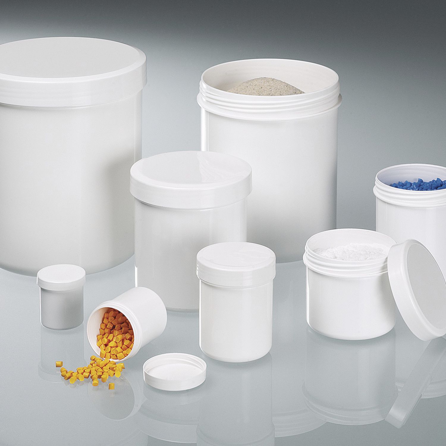 Cylindrical vial 6214 series Bürkle flatbottom / polypropylene