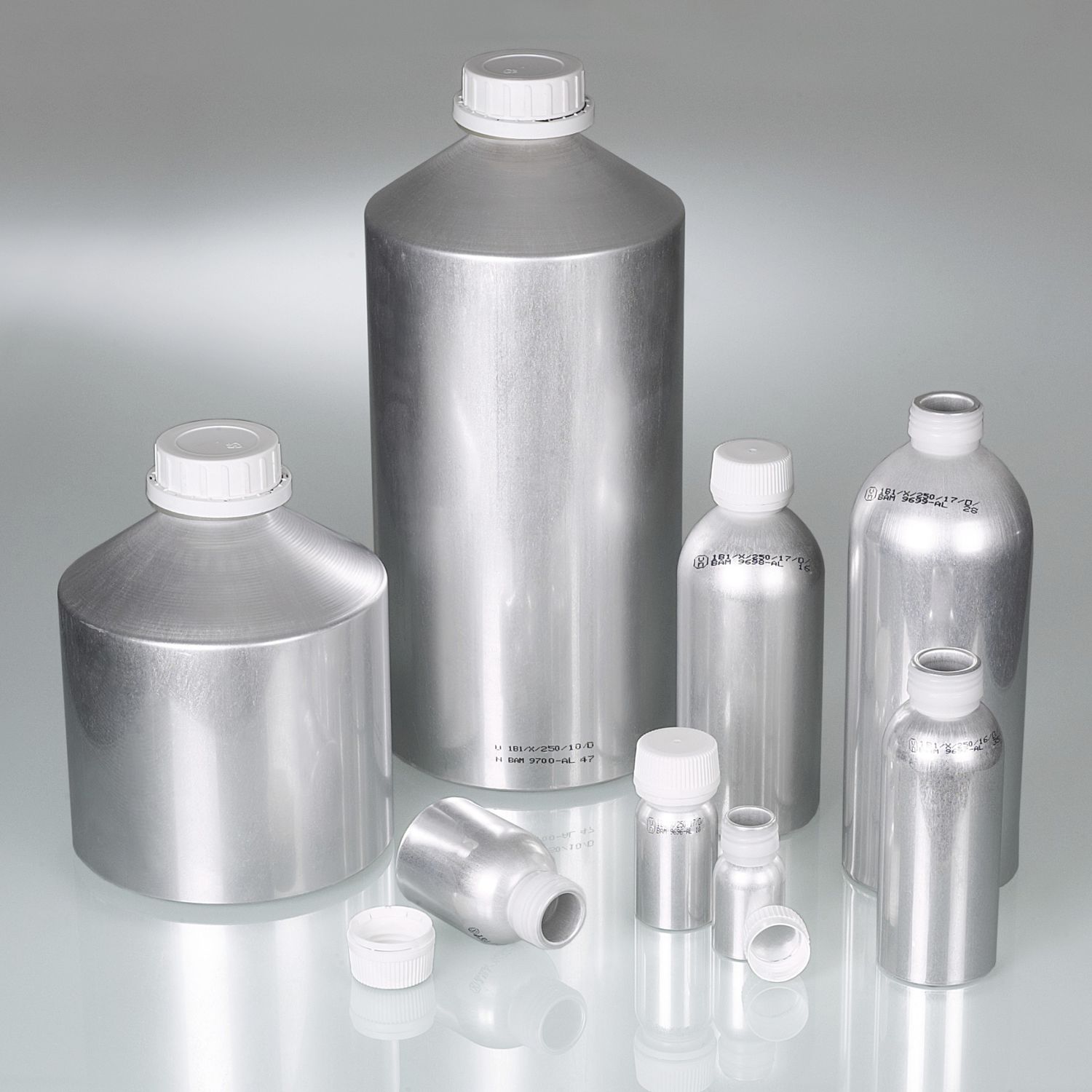 Cylindrical vial 0327 series Bürkle aluminum / with cap / for