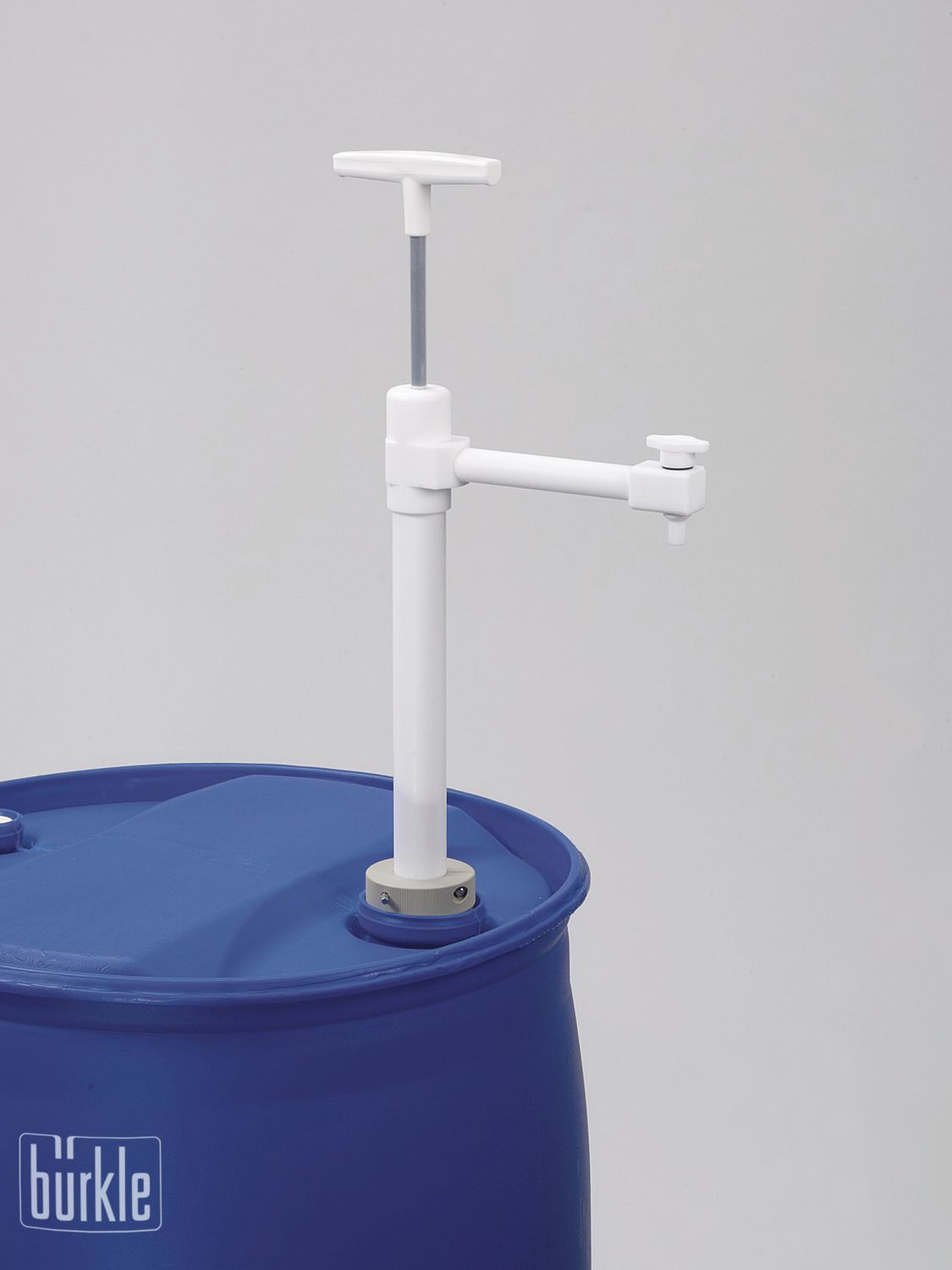 Drum pump PTFE Bürkle for chemicals / manual / semisubmersible