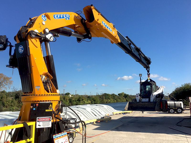 Truckmounted crane 855 Effer S.p.a boom / folding / loading