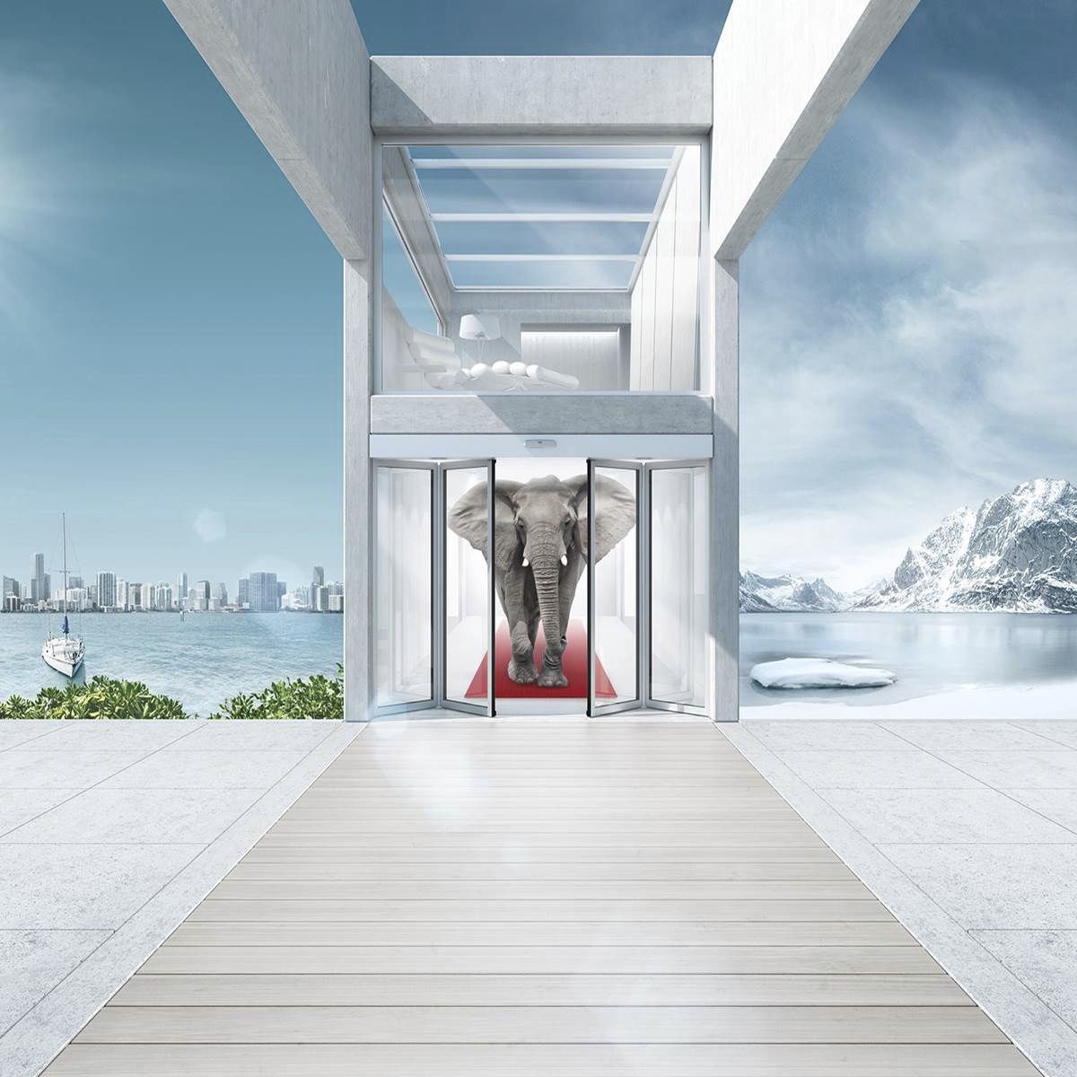 Sliding door FFT FLEX Green dormakaba folding / automatic / access