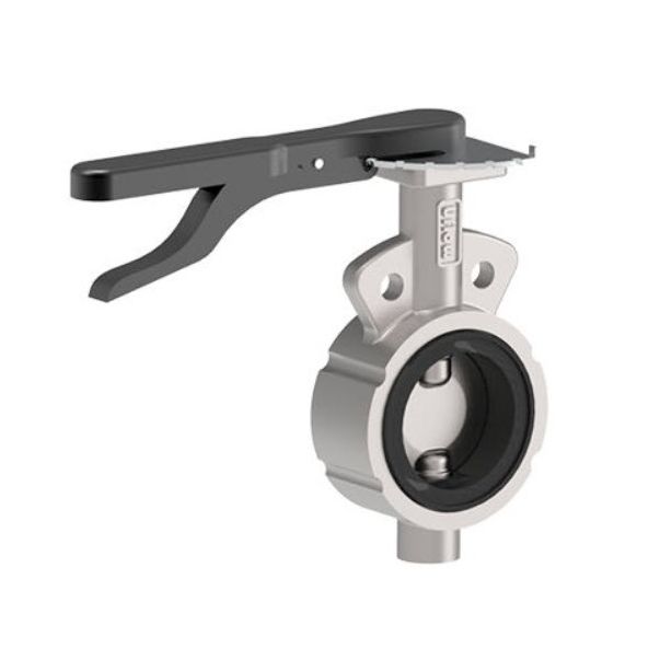 Butterfly valve RCE UFLOW AUTOMATION lever / pneumatic