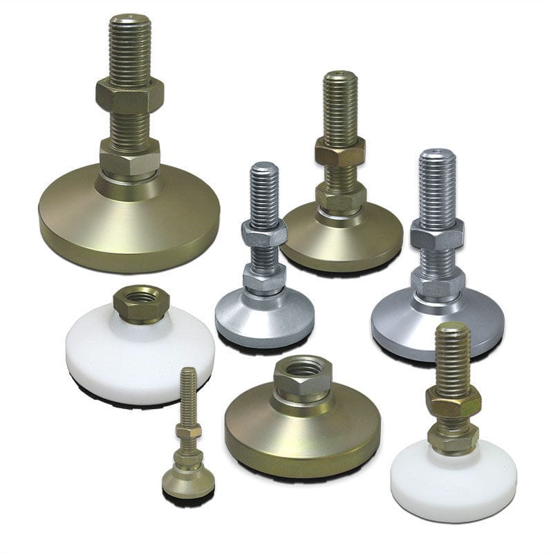 Machine foot LevelIt™ S&W Manufacturing stainless steel / steel / leveling