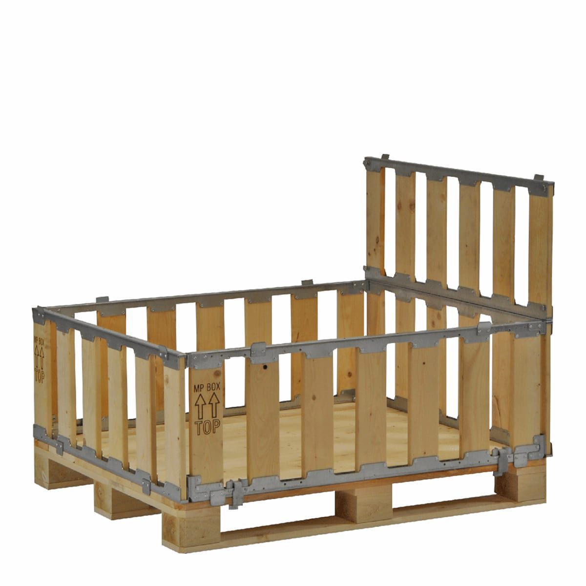 Wood pallet box MPB.b40 ZAMKO folding