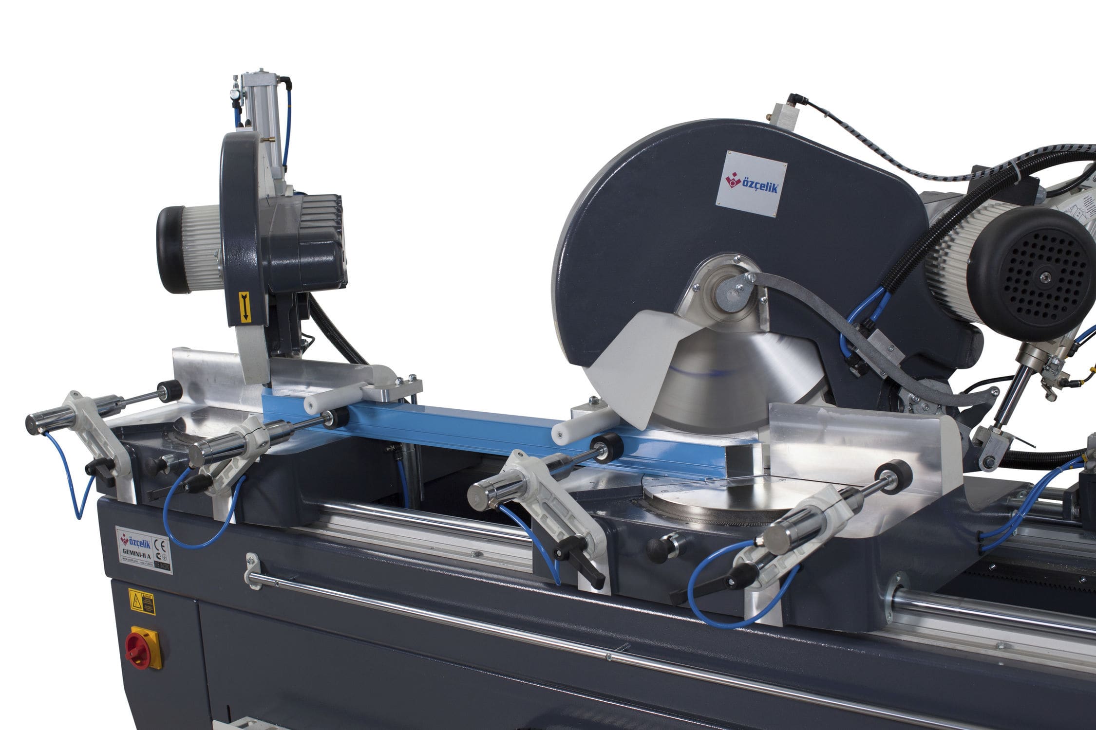 Metal doublehead miter saw GEMINI II A OZ MACHINE for plastics