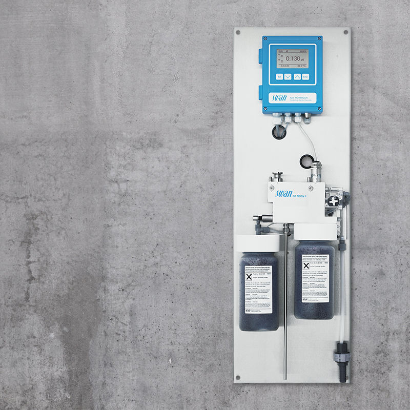 Inline conductivity meter AMI Powercon Acid Swan Analytical Instruments water