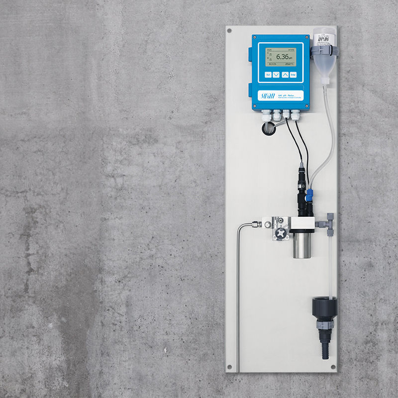 Fixed pH meter AMI Swan Analytical Instruments inline / process