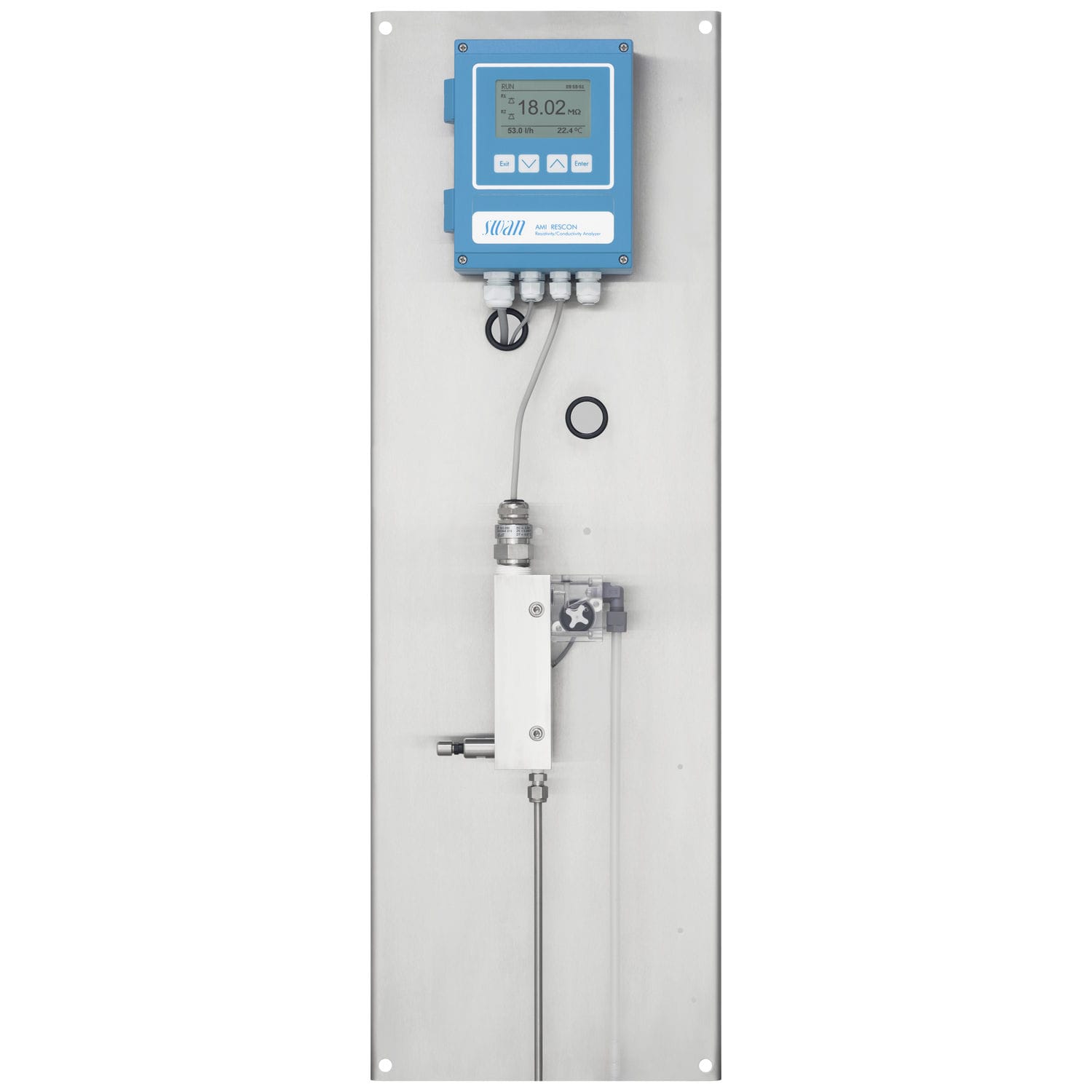 Inline conductivity meter AMI Rescon Swan pure water