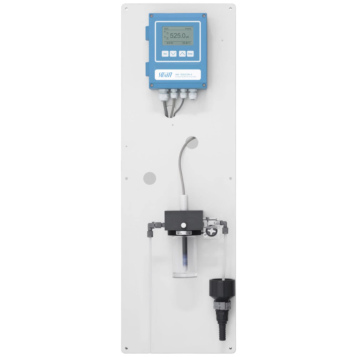 Inline conductivity meter AMI Solicon4 AC Swan Analytical Instruments water