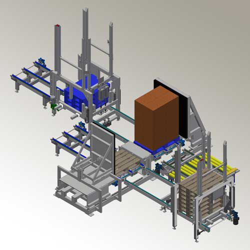 Pallet transfer system - Side Pusher Logy - TOPPY SRL - handling