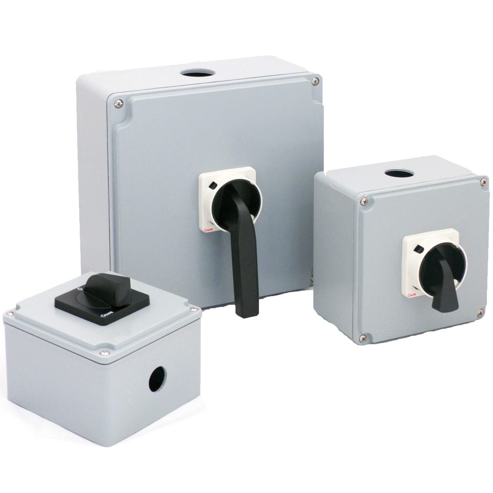 Enclosed disconnect switch Aluminium enclosure 16250A GAVE ELECTRO