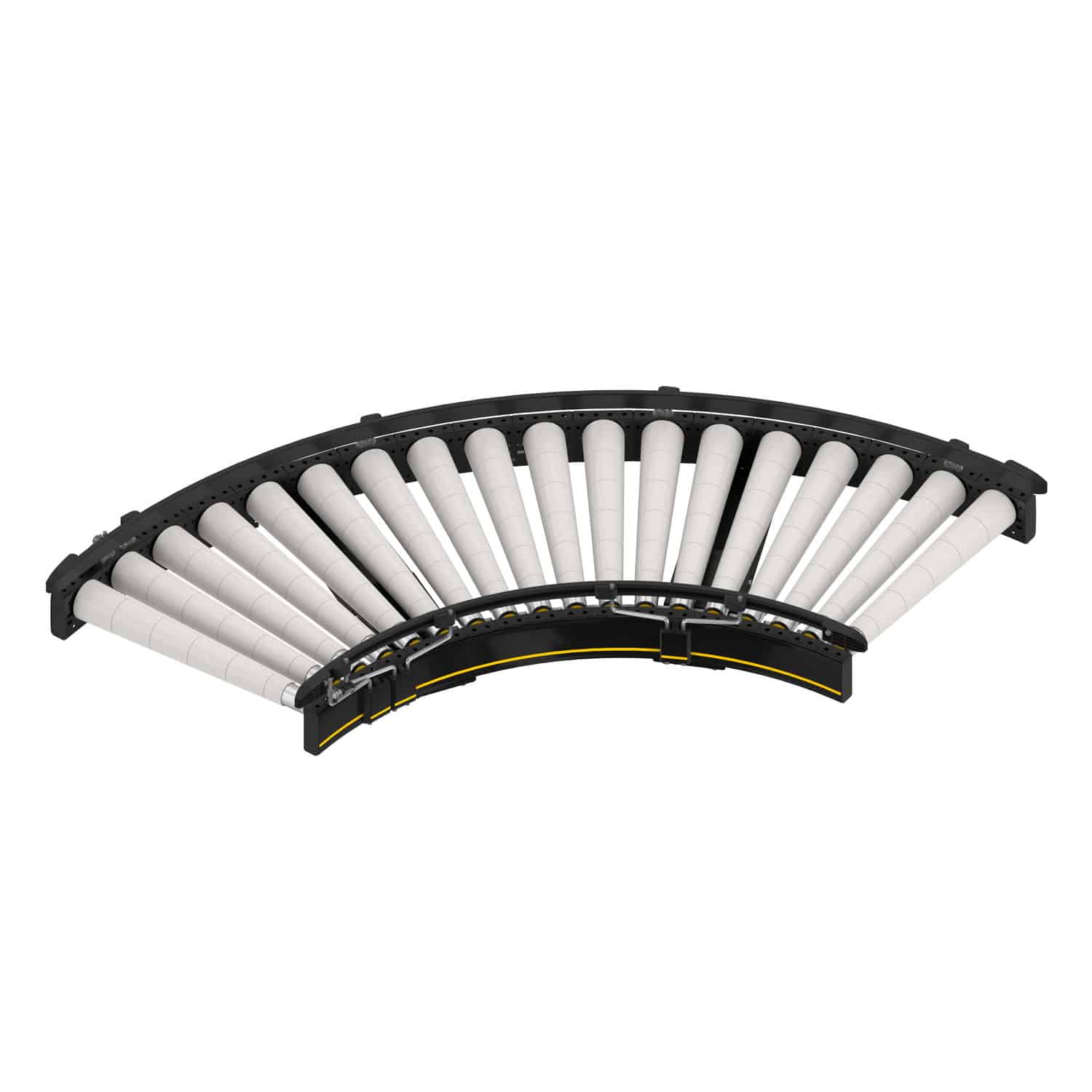 Belt conveyor RM 8220 Interroll driven roller / curved / electric