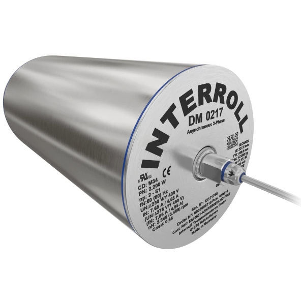 Asynchronous drum motor DM 0217 Interroll threephase / belt