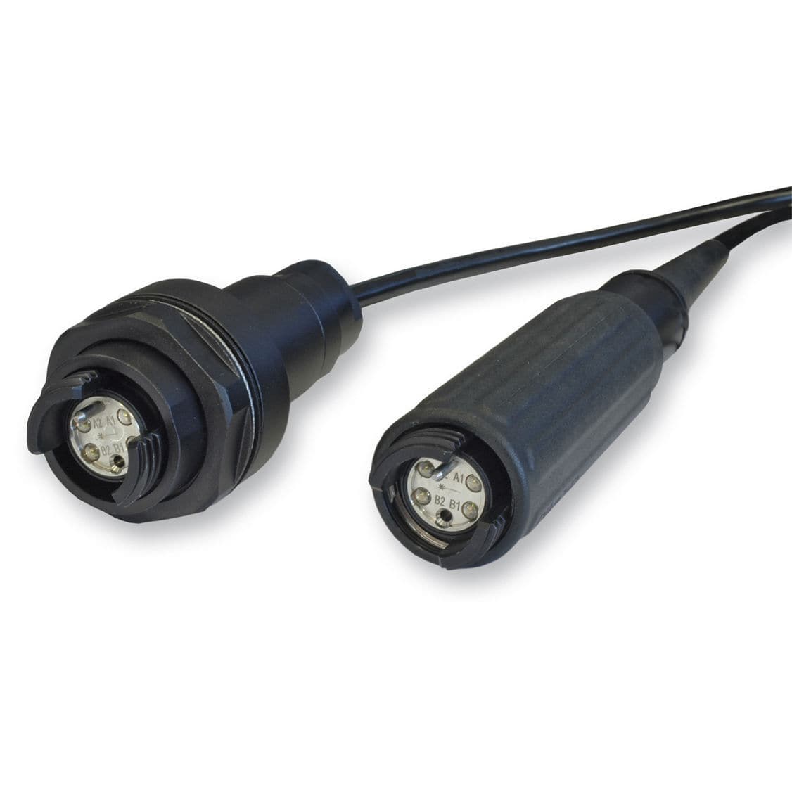 Expanded beam connector XBEAM DIAMOND SA optical / round / male