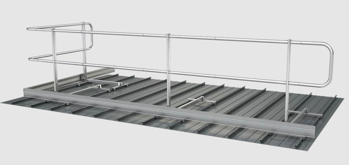 Free-standing railing - Falz - SafetyConcept s.a. - copper / aluminum ...