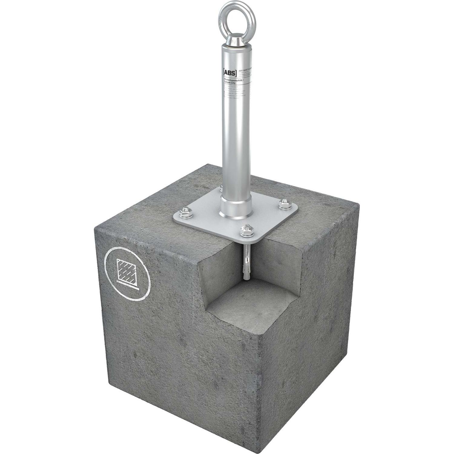Concrete fall arrest anchor - ABS-Lock X-SR-B - SafetyConcept s.a.