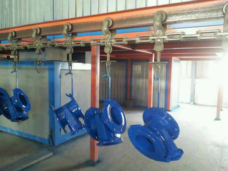 Overhead conveyor coloCY Hangzhou color powder coating equipment