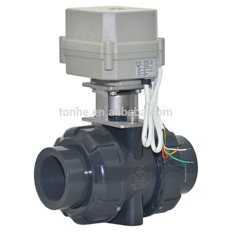 1-1/4'' Brass Electric Motorized Ball Valve AC/DC 9-24V,CR3-05 BSP/NPT 1/2'' 
