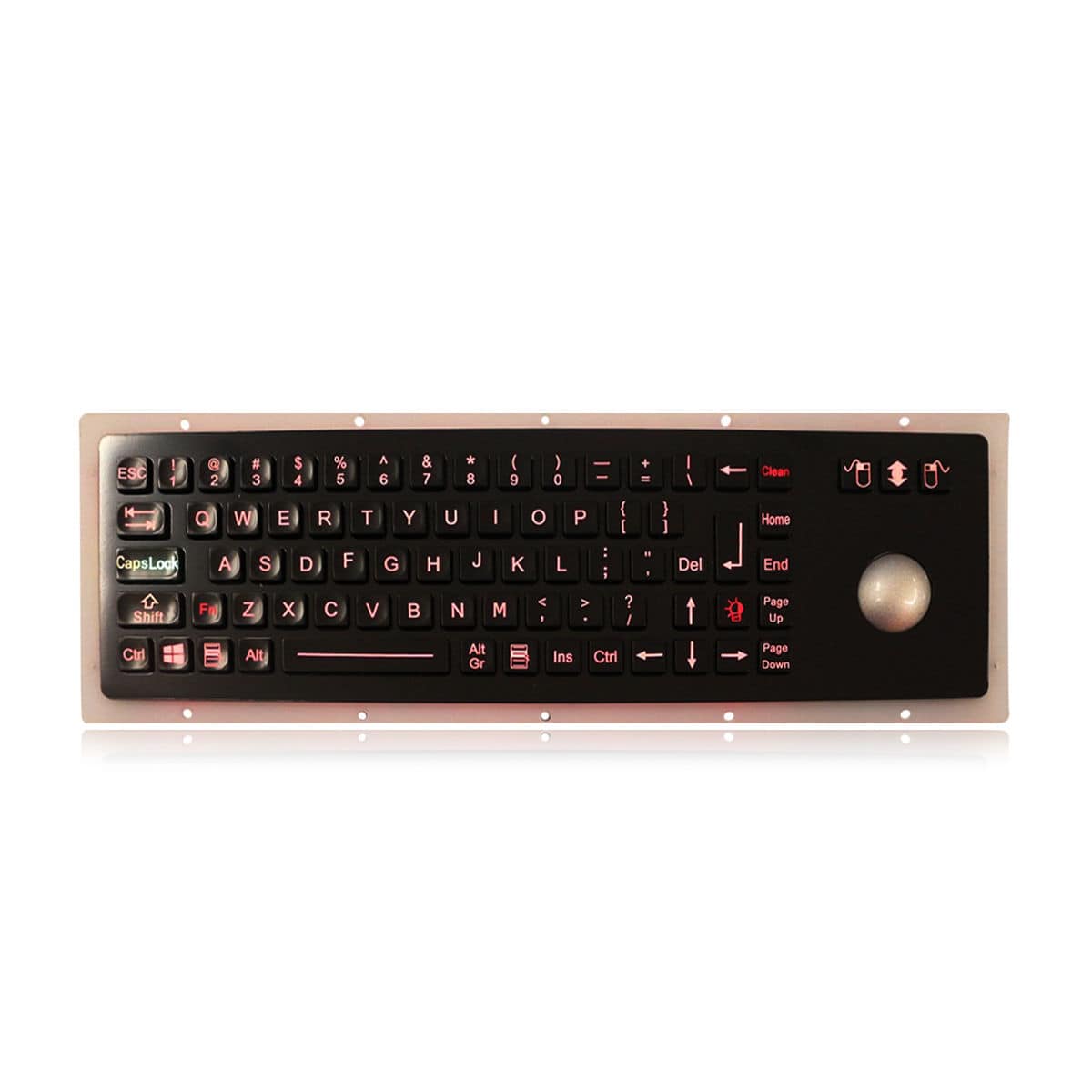 Panel-mount keyboard - K-TEK-M380-OTB-BL-BT-IL-DWP - Key Technology ...