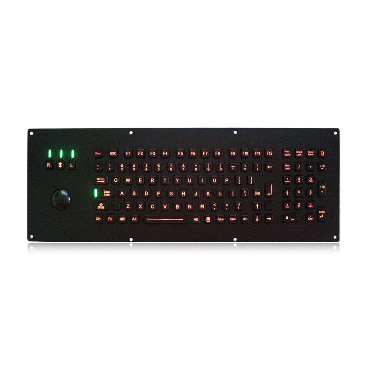 Panel-mount keyboard - K-TEK-M500-MTB-KP-FN-BL-BT - Key Technology ...