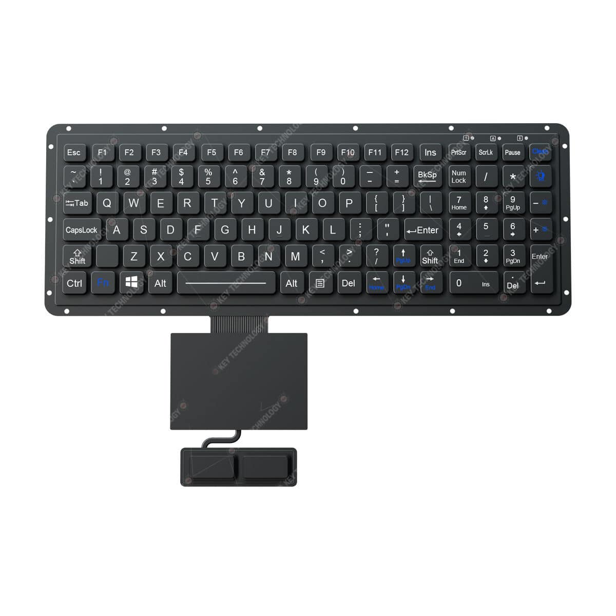 Panel-mount keyboard - K-TEK-M315KP-FN-BL-FC-KC+TP85-DML+2K - Key ...