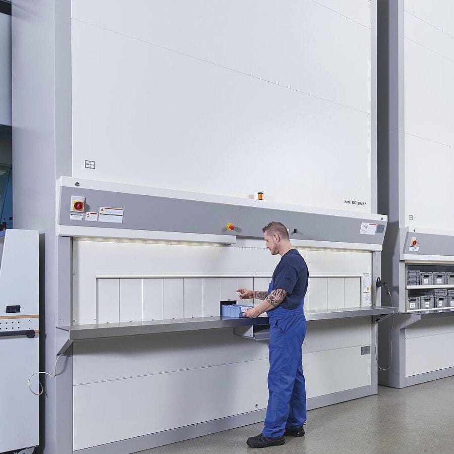 Vertical storage carousel Lockomat® Hanel Systemes for tools