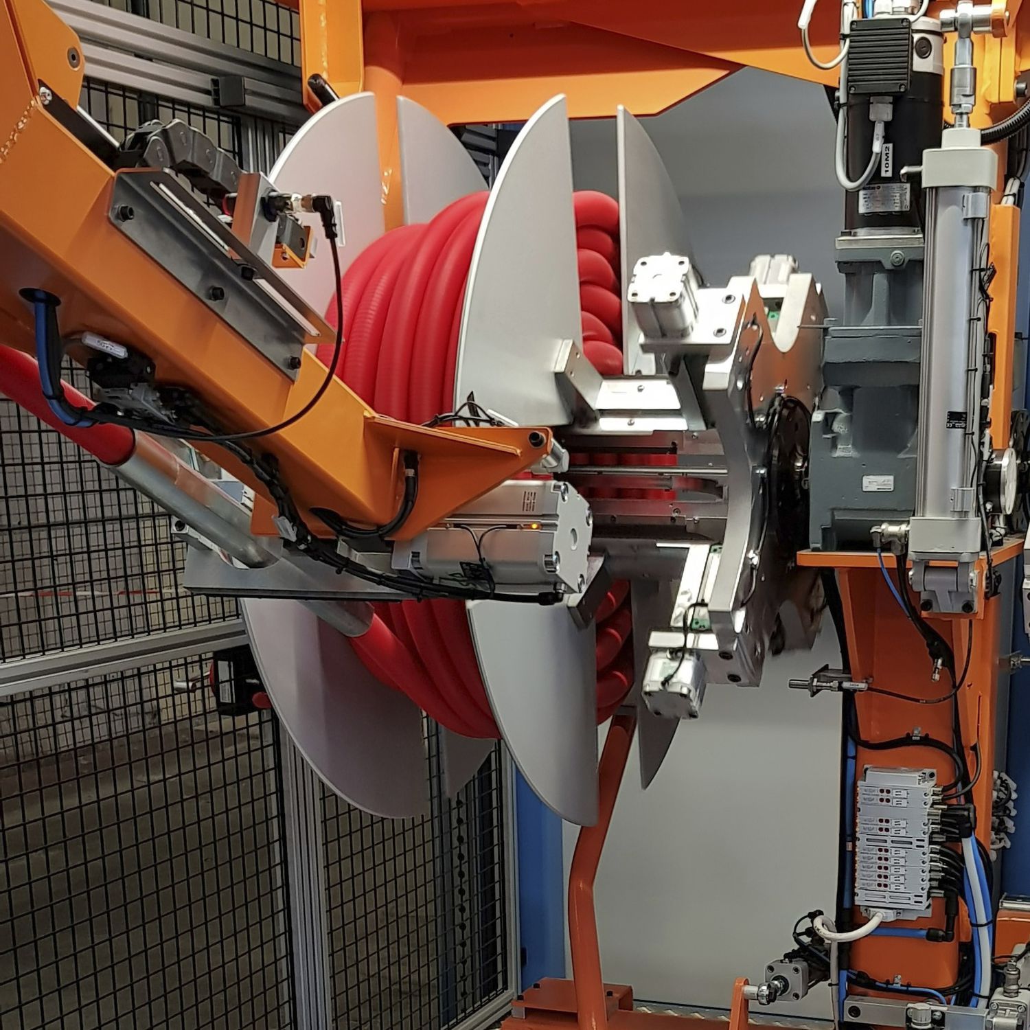 Automatic coiler takeup EDI32 MECASOFT for hoses / coil / not