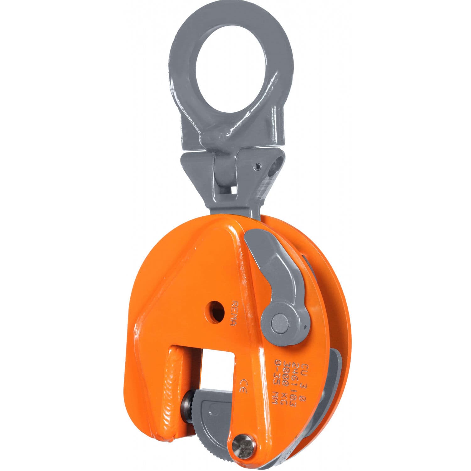 Sheet metal lifting clamp CU series REMA Hollande B.V. vertical