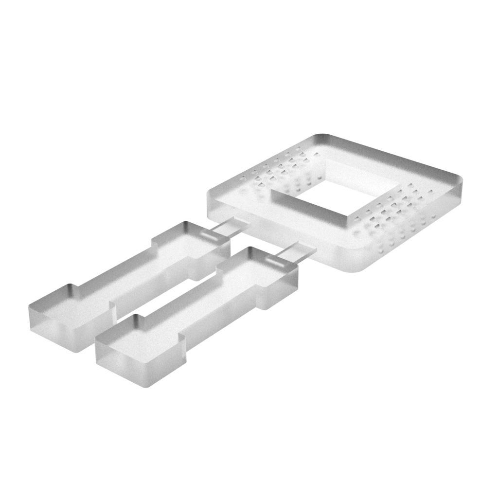 Rectangular cap - UAG - ISC PLASTIC PARTS - polypropylene / PP