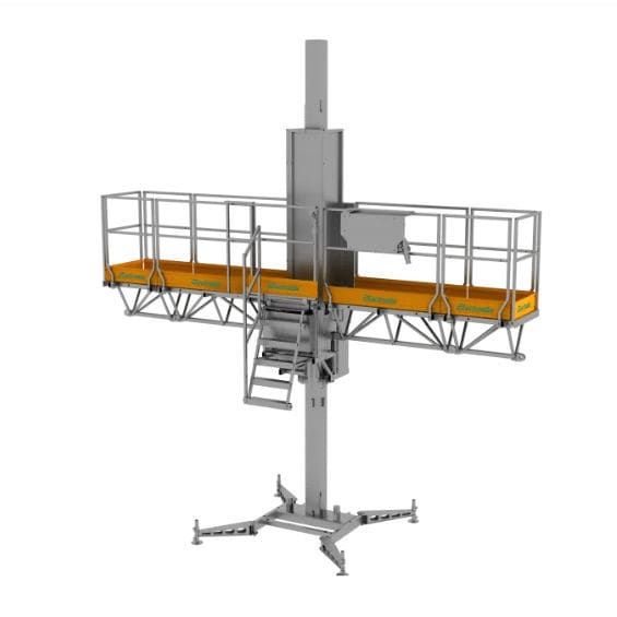 Single-mast mast climbing work platform - ELSA P25 - Electroelsa Srl