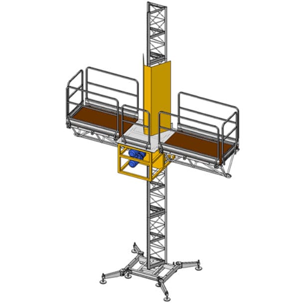 Single-mast Mast Climbing Work Platform - EP-3125 - Electroelsa Srl