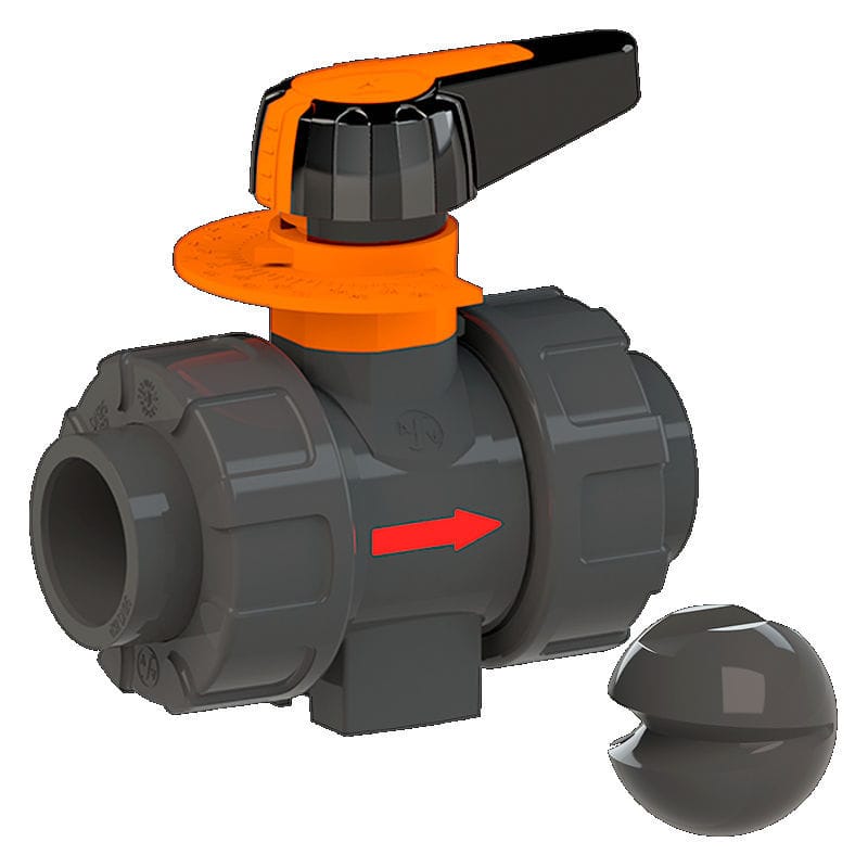 Ball valve C200 DOS ASV Stuebbe GmbH & Co. KG lever / electric