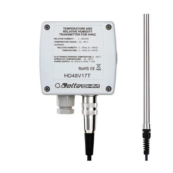 Relative humidity and temperature transmitter - HD48 series - Riels ...