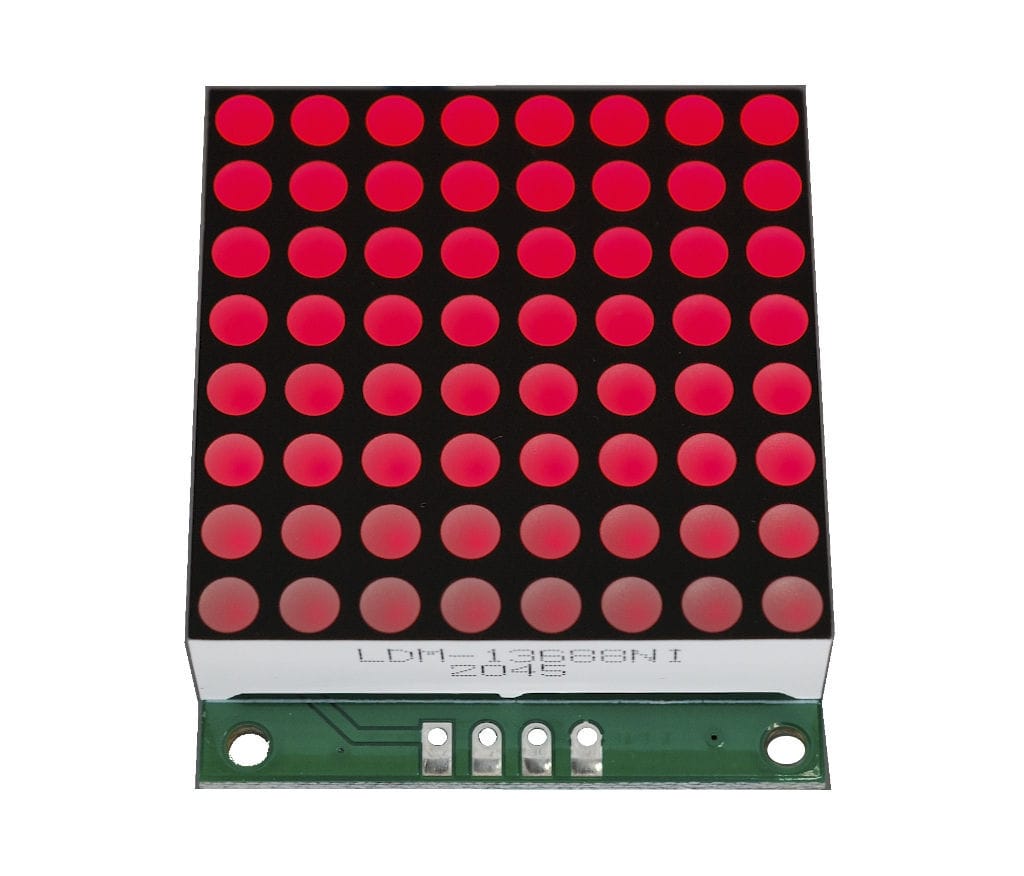 Dm13 With Led Matrix LED display - LDM-13688NI-UR - LUMEX - dot-matrix / 8 x 8 / industrial