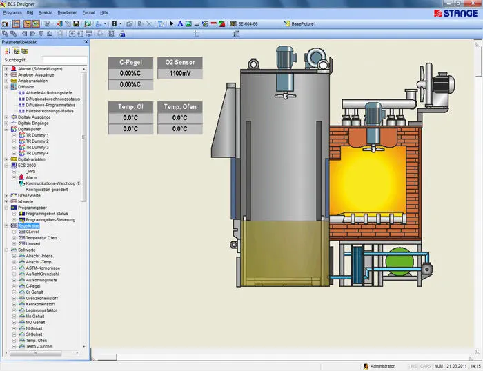 Simulation Software Process Control System Stange Elektronik Visualization Control Design