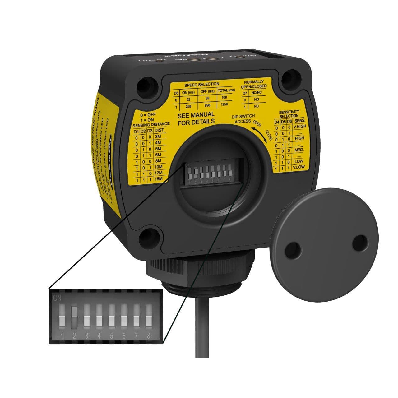 Presence Detector Vehicle Radar Rugged Qt50r Series Wide