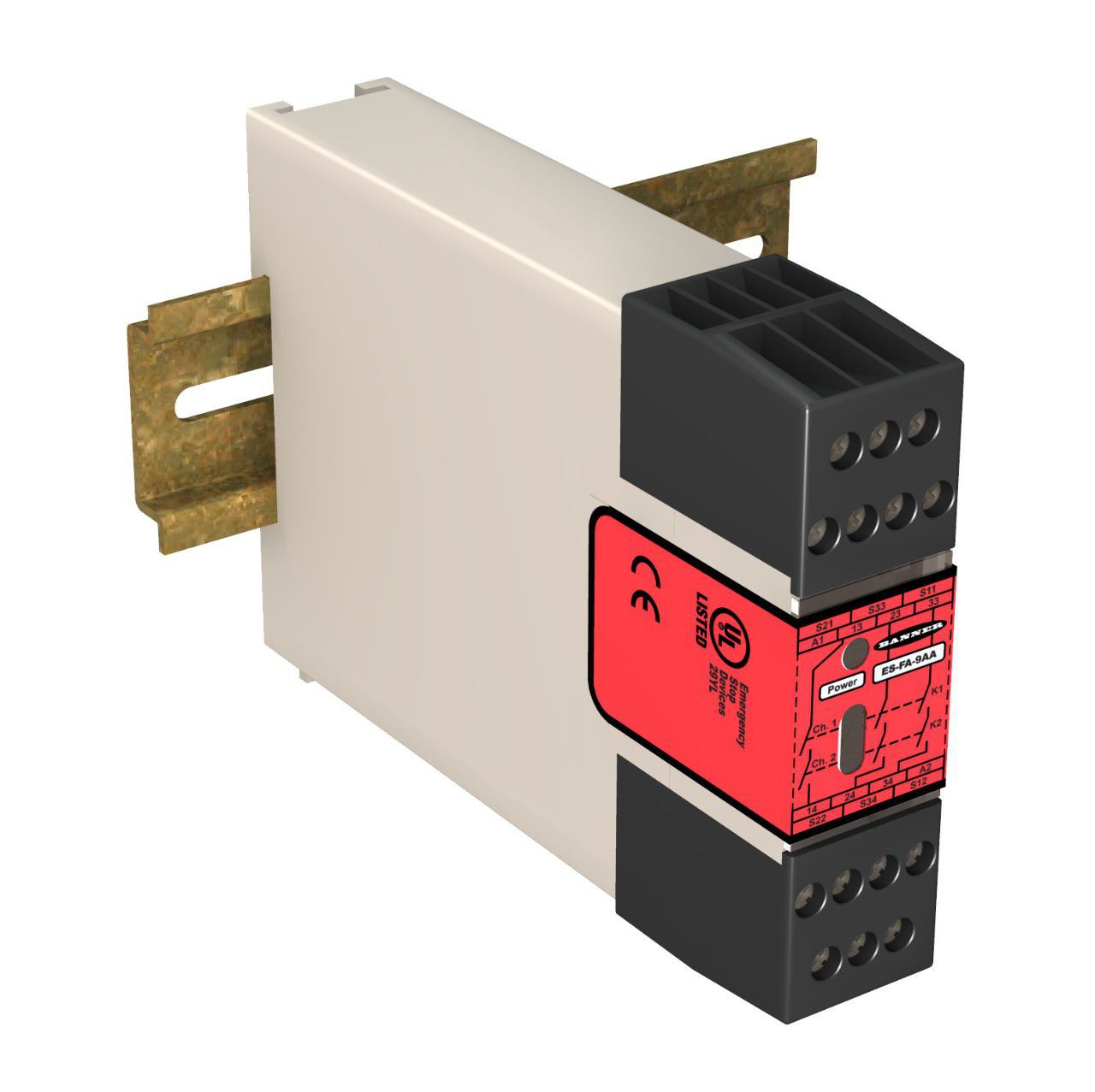 Safety Relay Din Rail For Light Curtain Es Series Banner
