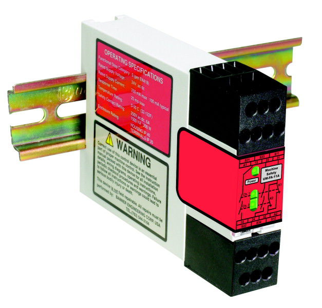 Safety Relay Din Rail Um Fa Series Banner Engineering Corp