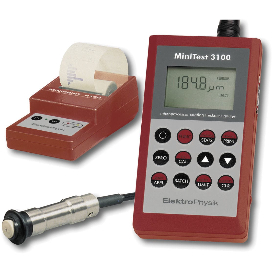 Portable thickness gauge MiniTest 3100 ElektroPhysik Dr