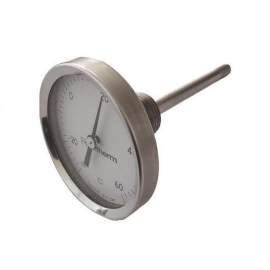Bimetallic thermometer BL1 series British Rototherm Co. Ltd dial