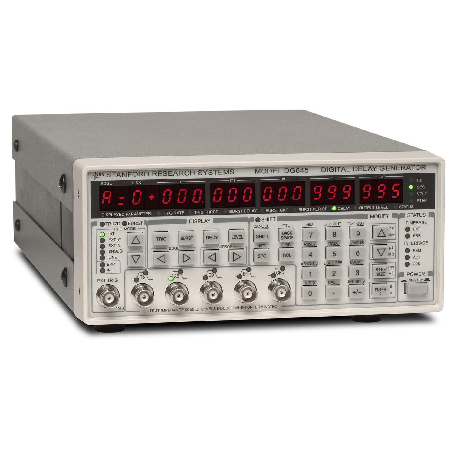 Delay generator DG645 Stanford Research Systems pulse