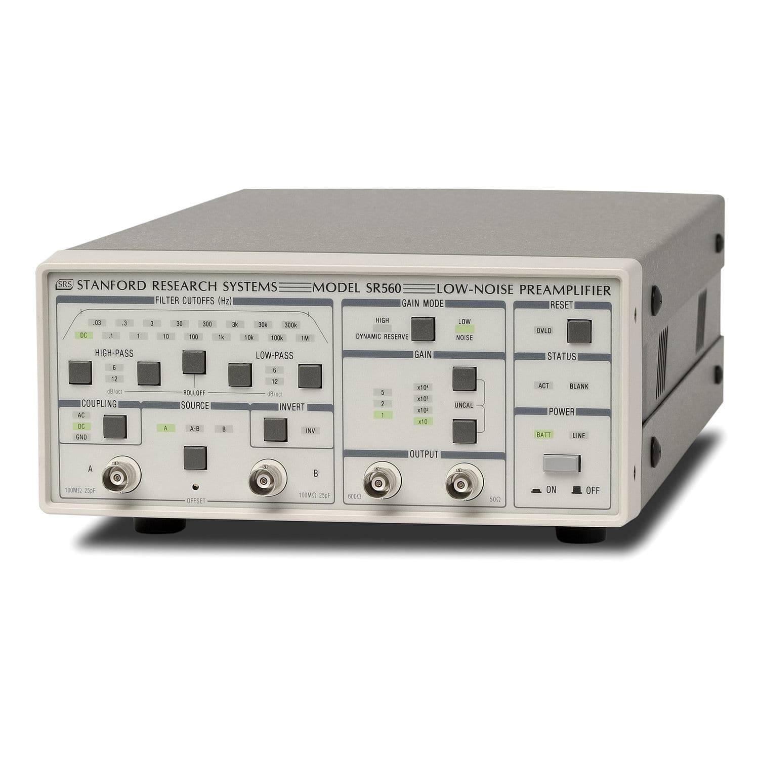 Voltage Preamplifier - Sr560 - Stanford Research Systems - Low-noise 