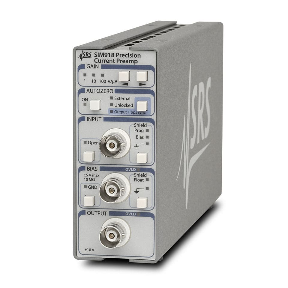 Current Preamplifier - Sim918 - Stanford Research Systems - Precision 